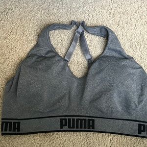 Grey Puma Sports Bra